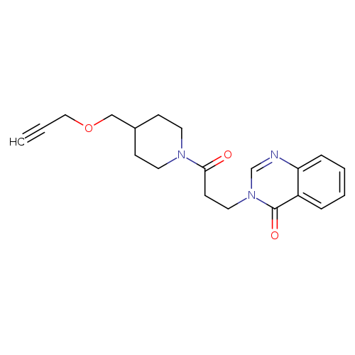 3-(3-oxo-3-{4-[(prop-2-yn-1-yloxy)methyl]piperidin-1-yl}propyl)-3,4-dihydroquinazolin-4-one