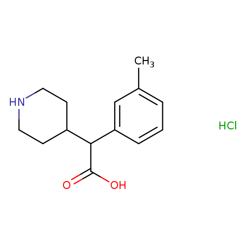 2-(3-methylphenyl)-2-(piperidin-4-yl)aceticacidhydrochloride