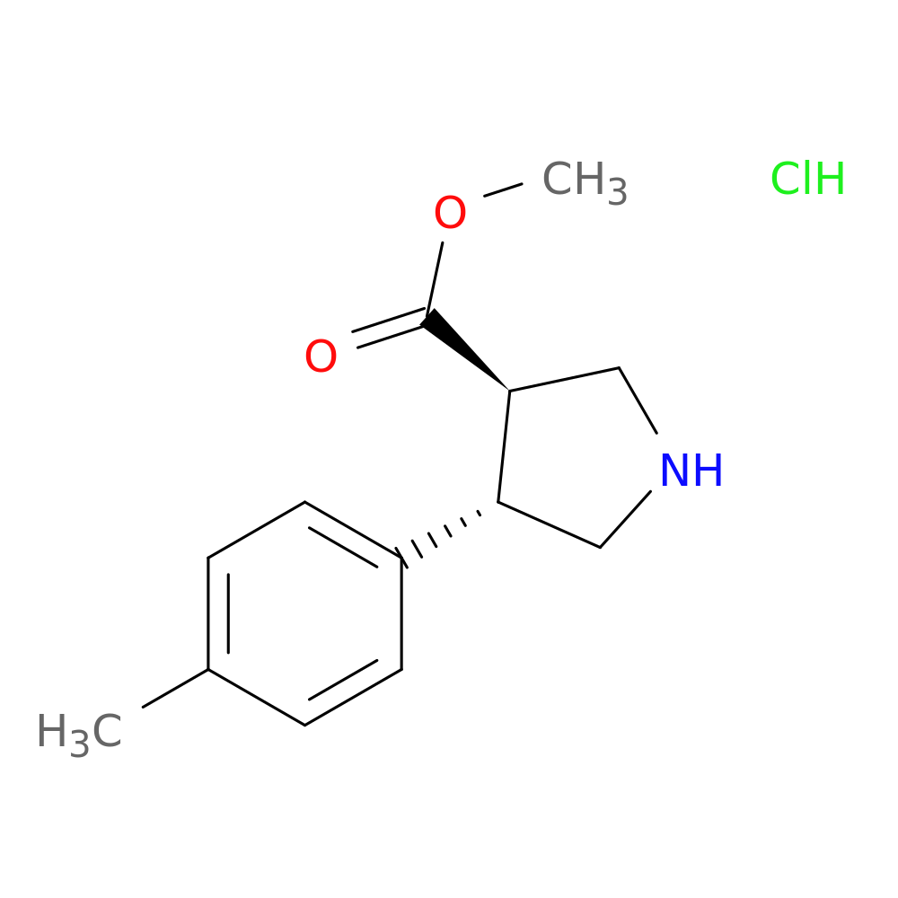 rel-Methyl (3R,4S)-4-(p-tolyl)pyrrolidine-3-carboxylate hydrochloride