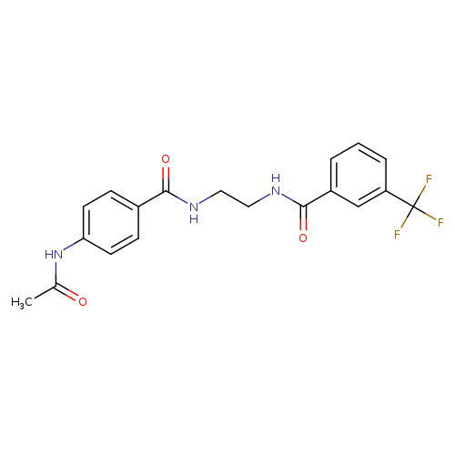 4-acetamido-N-(2-{[3-(trifluoromethyl)phenyl]formamido}ethyl)benzamide