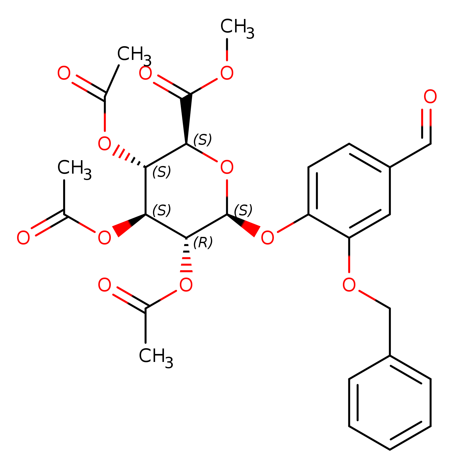 2-Benzyloxy-4-benzaldehyde β-D-Glucopyranosiduronic Acid Methyl Ester 2,3,4-Triacetate