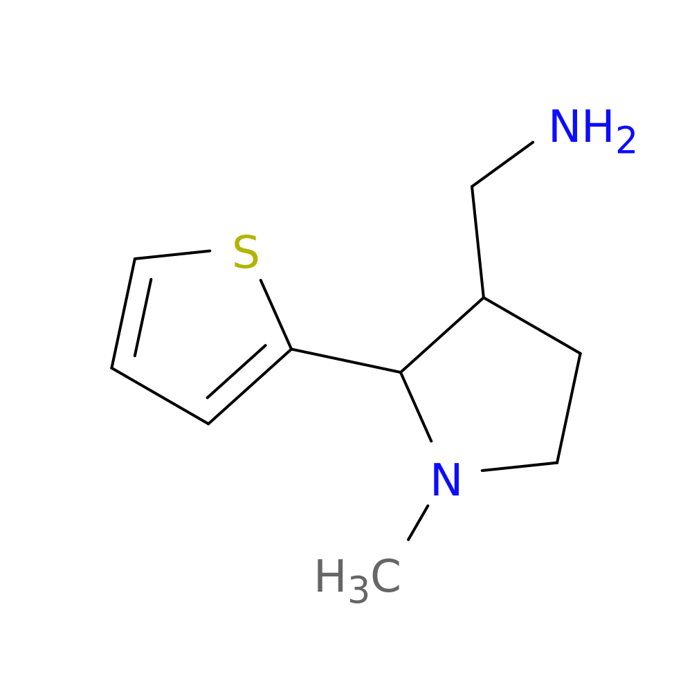 [1-methyl-2-(thiophen-2-yl)pyrrolidin-3-yl]methanamine