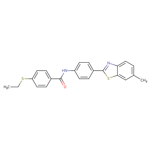 4-(ethylsulfanyl)-N-[4-(6-methyl-1,3-benzothiazol-2-yl)phenyl]benzamide