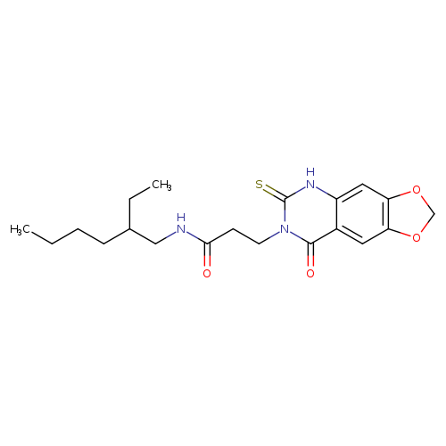 N-(2-ethylhexyl)-3-{8-oxo-6-sulfanylidene-2H,5H,6H,7H,8H-[1,3]dioxolo[4,5-g]quinazolin-7-yl}propanamide