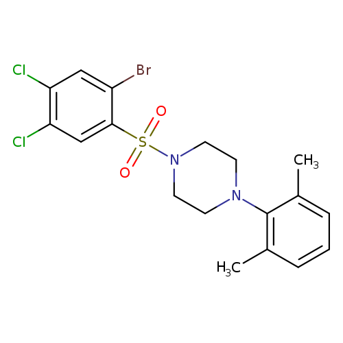 1-(2-bromo-4,5-dichlorobenzenesulfonyl)-4-(2,6-dimethylphenyl)piperazine