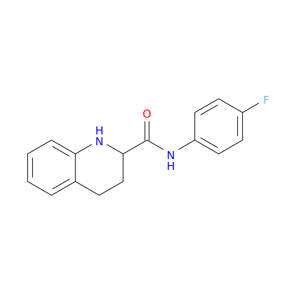 N-(4-fluorophenyl)-1,2,3,4-tetrahydroquinoline-2-carboxamide