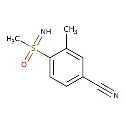 4-[imino(methyl)oxo-lambda6-sulfanyl]-3-methylbenzonitrile