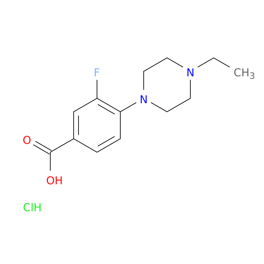 4-(4-ethylpiperazin-1-yl)-3-fluorobenzoic acid hydrochloride