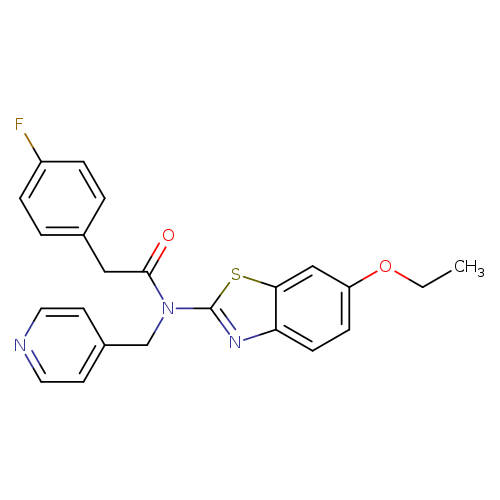 N-(6-ethoxy-1,3-benzothiazol-2-yl)-2-(4-fluorophenyl)-N-[(pyridin-4-yl)methyl]acetamide