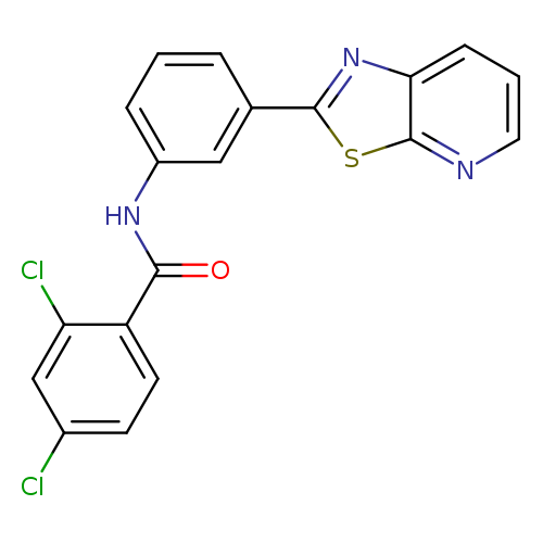 2,4-dichloro-N-(3-{[1,3]thiazolo[5,4-b]pyridin-2-yl}phenyl)benzamide