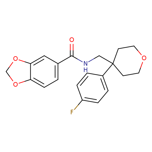 N-{[4-(4-fluorophenyl)oxan-4-yl]methyl}-2H-1,3-benzodioxole-5-carboxamide