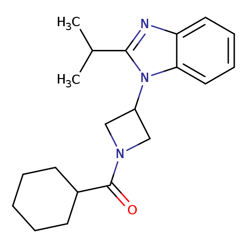 1-(1-cyclohexanecarbonylazetidin-3-yl)-2-(propan-2-yl)-1H-1,3-benzodiazole