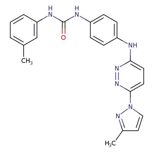 1-(4-{[6-(3-methyl-1H-pyrazol-1-yl)pyridazin-3-yl]amino}phenyl)-3-(3-methylphenyl)urea