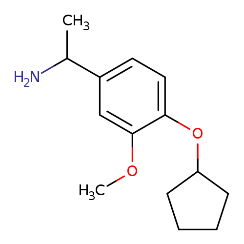 1-[4-(cyclopentyloxy)-3-methoxyphenyl]ethan-1-amine