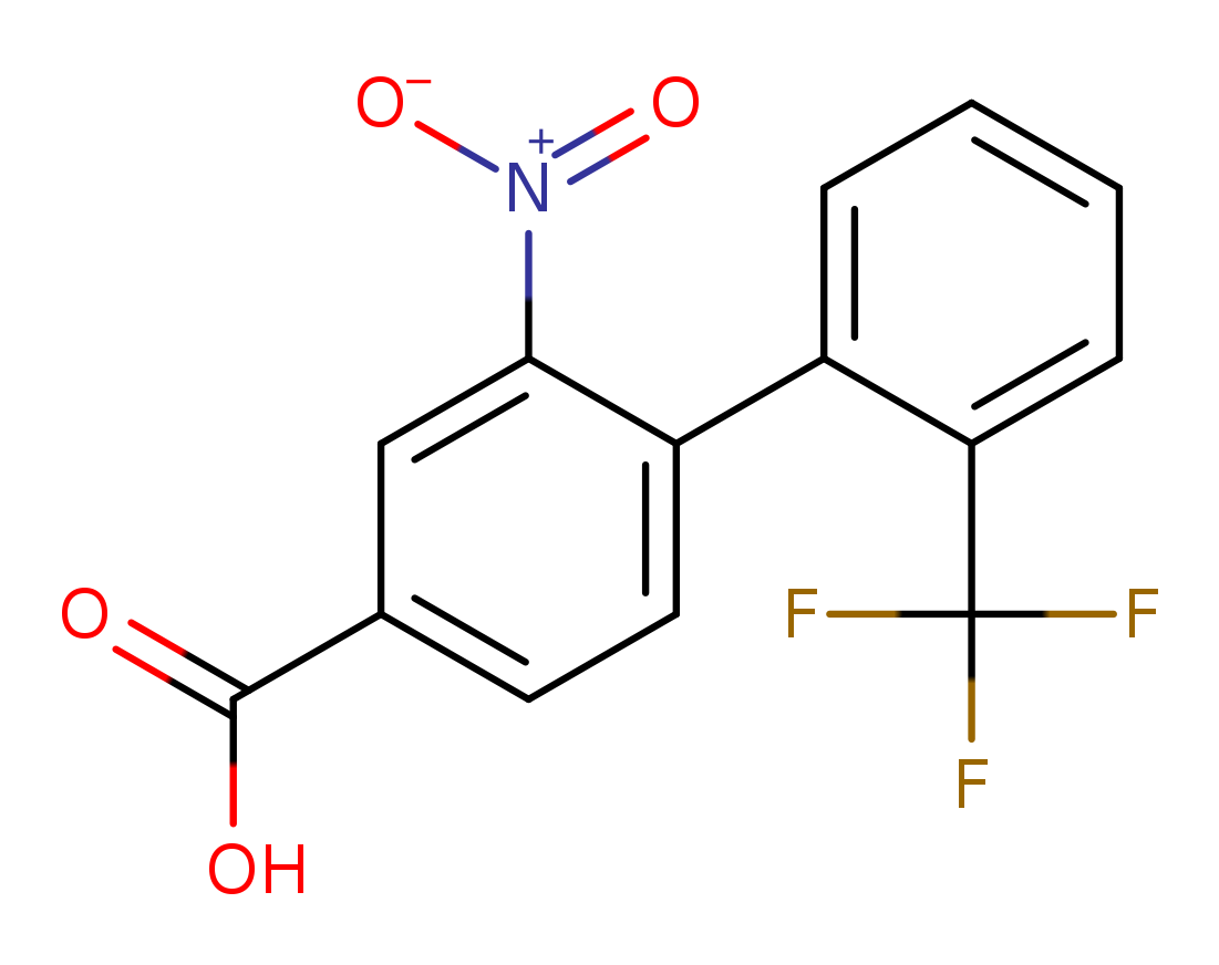 2-Nitro-2'-(trifluoromethyl)biphenyl-4-carboxylic acid