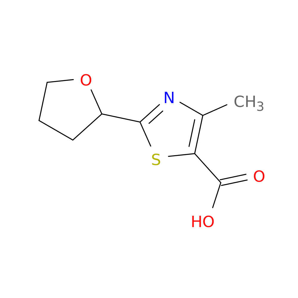 4-methyl-2-(oxolan-2-yl)-1,3-thiazole-5-carboxylic acid