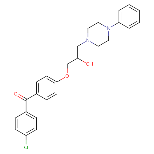 1-[4-(4-chlorobenzoyl)phenoxy]-3-(4-phenylpiperazin-1-yl)propan-2-ol