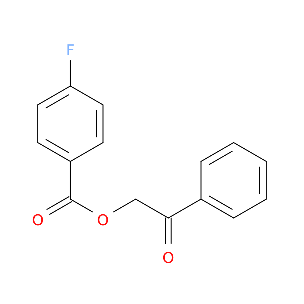4-Fluorobenzoic acid phenacyl ester