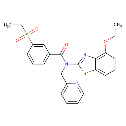 3-(ethanesulfonyl)-N-(4-ethoxy-1,3-benzothiazol-2-yl)-N-[(pyridin-2-yl)methyl]benzamide