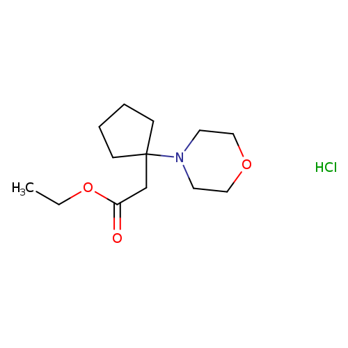 ethyl 2-[1-(morpholin-4-yl)cyclopentyl]acetate hydrochloride