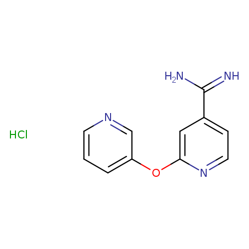 2-(Pyridin-3-yloxy)pyridine-4-carboximidamide hydrochloride