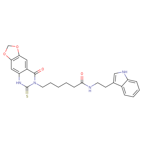 N-[2-(1H-indol-3-yl)ethyl]-6-{8-oxo-6-sulfanylidene-2H,5H,6H,7H,8H-[1,3]dioxolo[4,5-g]quinazolin-7-yl}hexanamide