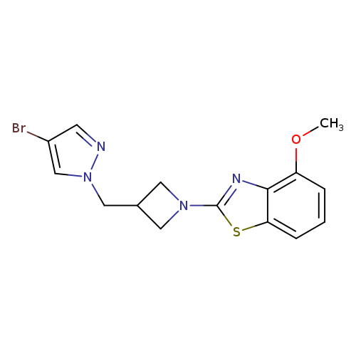 2-{3-[(4-bromo-1H-pyrazol-1-yl)methyl]azetidin-1-yl}-4-methoxy-1,3-benzothiazole