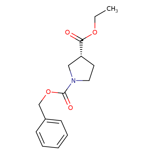 1,3-Pyrrolidinedicarboxylic acid, 3-ethyl 1-(phenylmethyl) ester, (3R)-