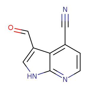 1H-Pyrrolo[2,3-b]pyridine-4-carbonitrile, 3-formyl-