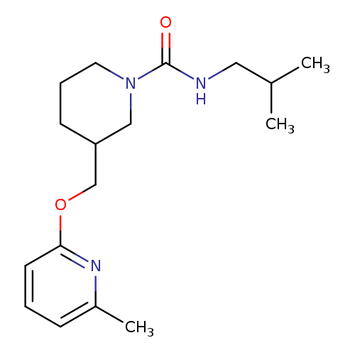 N-(2-methylpropyl)-3-{[(6-methylpyridin-2-yl)oxy]methyl}piperidine-1-carboxamide