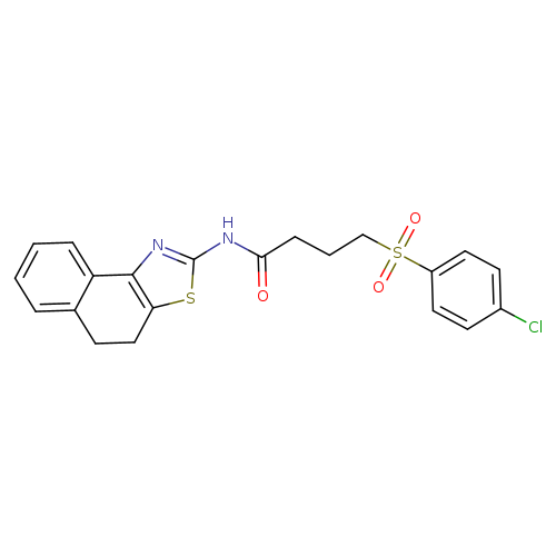 4-(4-chlorobenzenesulfonyl)-N-{4H,5H-naphtho[1,2-d][1,3]thiazol-2-yl}butanamide