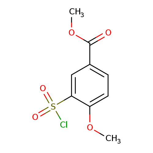 Benzoic acid, 3-(chlorosulfonyl)-4-methoxy-, methyl ester