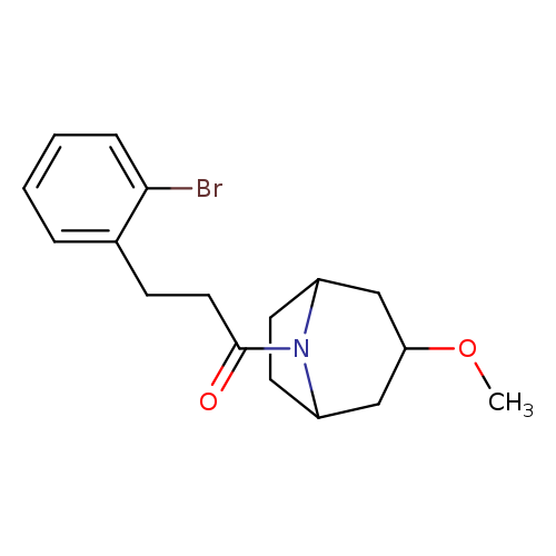 3-(2-bromophenyl)-1-{3-methoxy-8-azabicyclo[3.2.1]octan-8-yl}propan-1-one
