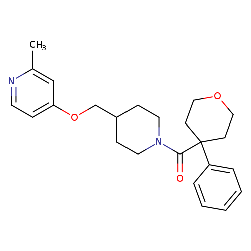 2-methyl-4-{[1-(4-phenyloxane-4-carbonyl)piperidin-4-yl]methoxy}pyridine