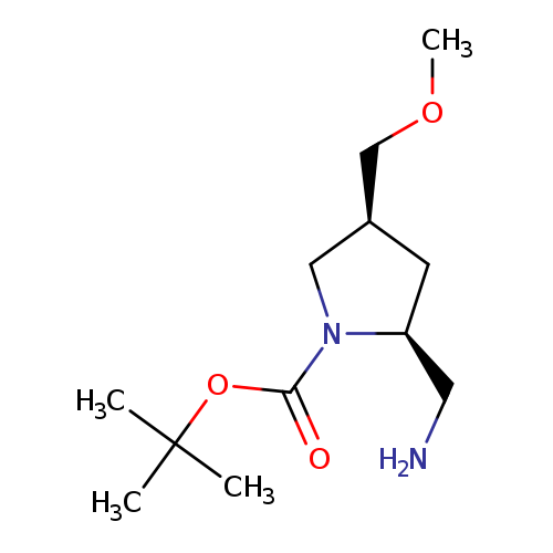 tert-butyl(2S,4S)-2-(aminomethyl)-4-(methoxymethyl)pyrrolidine-1-carboxylate