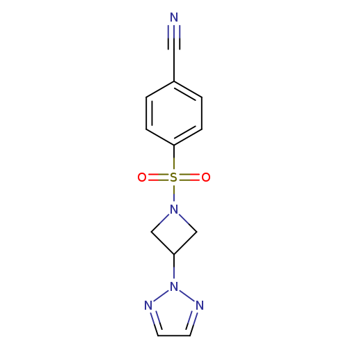 4-{[3-(2H-1,2,3-triazol-2-yl)azetidin-1-yl]sulfonyl}benzonitrile