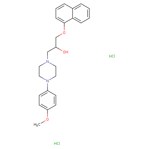 1-[4-(4-methoxyphenyl)piperazin-1-yl]-3-(naphthalen-1-yloxy)propan-2-ol dihydrochloride