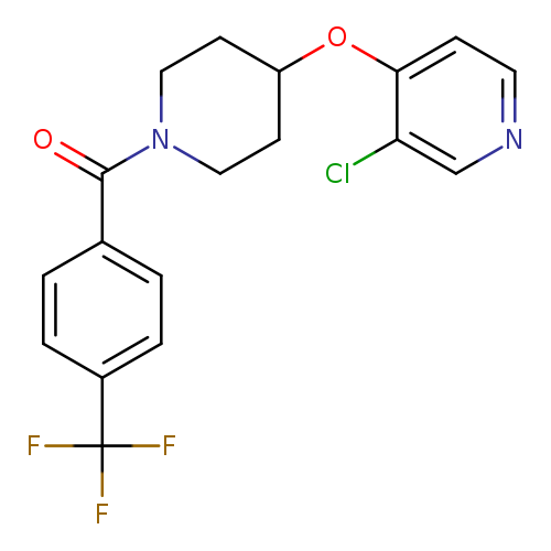 3-chloro-4-({1-[4-(trifluoromethyl)benzoyl]piperidin-4-yl}oxy)pyridine
