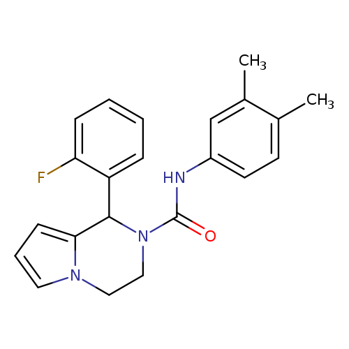 N-(3,4-dimethylphenyl)-1-(2-fluorophenyl)-1H,2H,3H,4H-pyrrolo[1,2-a]pyrazine-2-carboxamide