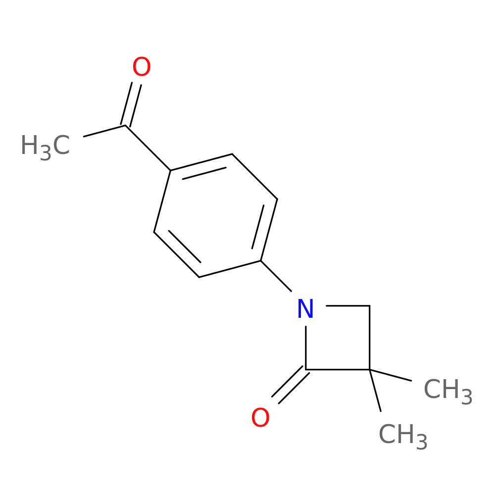 1-(4-acetylphenyl)-3,3-dimethylazetidin-2-one