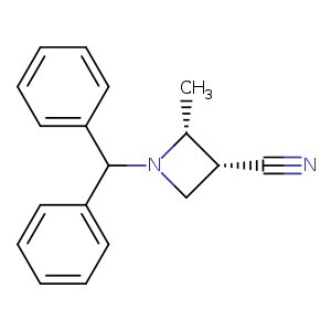 3-Azetidinecarbonitrile, 1-(diphenylmethyl)-2-methyl-, (2R,3R)-rel-