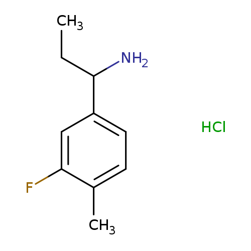 1-(3-Fluoro-4-methylphenyl)propan-1-amine hydrochloride
