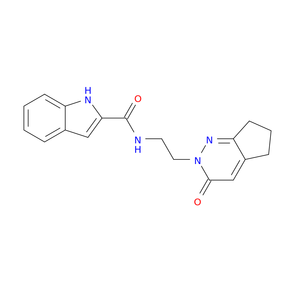 N-(2-{3-oxo-2H,3H,5H,6H,7H-cyclopenta[c]pyridazin-2-yl}ethyl)-1H-indole-2-carboxamide