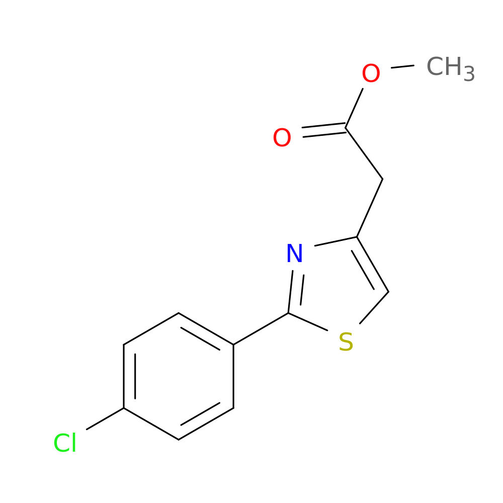 Methyl 2-(2-(4-chlorophenyl)thiazol-4-yl)acetate