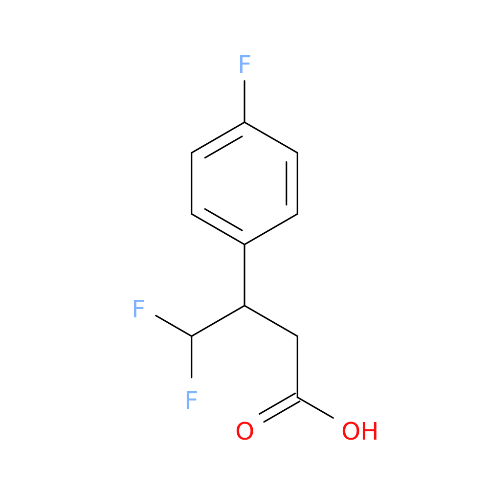 4,4-difluoro-3-(4-fluorophenyl)butanoic acid