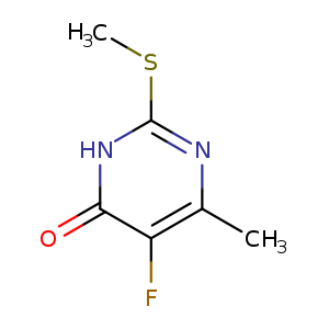 5-Fluoro-6-methyl-2-(methylthio)pyrimidin-4-ol