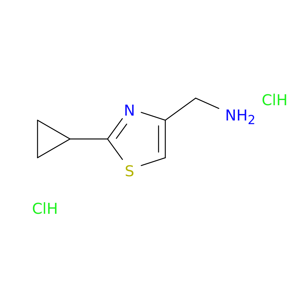 (2-Cyclopropylthiazol-4-yl)methanamine dihydrochloride