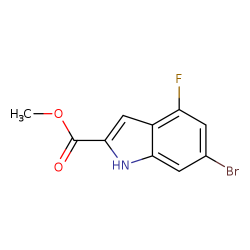 methyl 6-bromo-4-fluoro-1H-indole-2-carboxylate