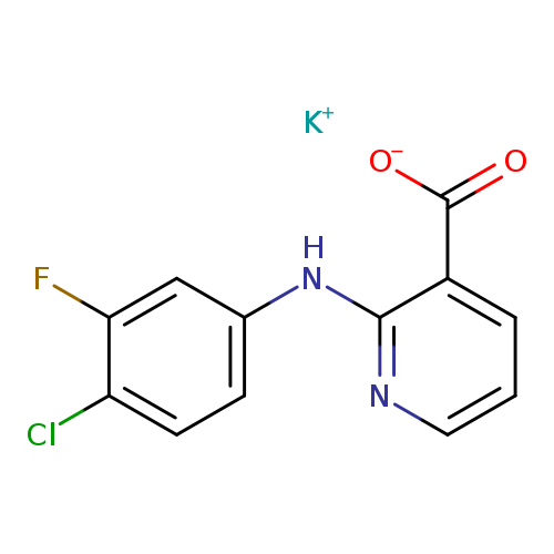 potassium 2-[(4-chloro-3-fluorophenyl)amino]pyridine-3-carboxylate
