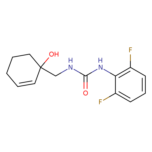 3-(2,6-difluorophenyl)-1-[(1-hydroxycyclohex-2-en-1-yl)methyl]urea